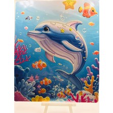 Duck Hoby 21X25 Çocuklar Için Boncuklu Taşlı Mozaik Elmas Boyama Goblen Pano Tablo Resim Boncuk Puzzle Diamond Painting