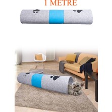 Normadia Uzun Mavi Gri Kedi Tüneli Evcil Hayvan Oyun Alanı 1 Metre