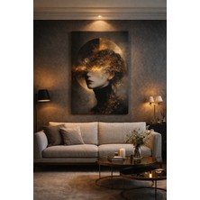 Artease Dekoratif Soyut Altın Düş Kanvas Tablo