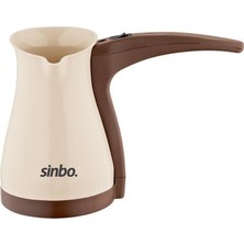 Go İthalat Sinbo SCM-2928 Elektrikli Cezve Plastik Türk Kahve Makinesi Çelik Gizli Rezistans (5473)