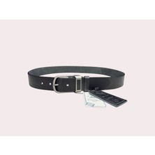 İstanbul Belt Deri Desenli Tokalı Tek Kat Hakiki Erkek Deri Kemer – 4 cm – Mat Metal Tokalı