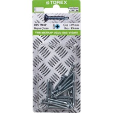 Torex Yhb Matkap Uçlu Sac Vidası 3.9X25 mm DIN7504P, 1p=20 Adet