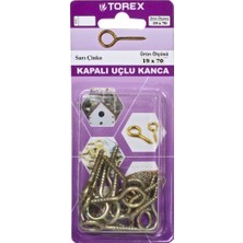 Torex Kapalı Uçlu Piton Kanca 19X70 Mm, 1p=6 Adet