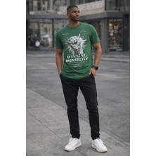 Mastiff Winning Mentality Baskılı Kısa Kollu Erkek T-Shirt