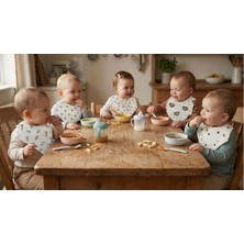 Bebelio Bebek Önlük 5li Karma Set %100 Pamuk