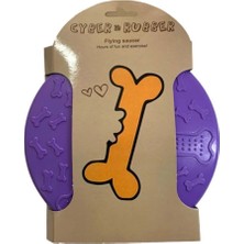 Normadia Sevimli Köpekler Için 17 cm Mor Renkli Frizbi Oyuncak