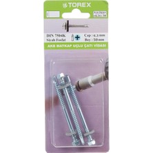 Torex Matkap Uçlu Çatı Vidası 6.3X50 mm DIN7504K Akb, 1p=2 Adet