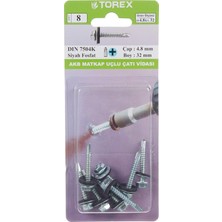 Torex Matkap Uçlu Çatı Vidası 4.8X32 mm DIN7504K Akb, 1p=5 Adet
