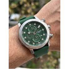 Lee Cooper Yeşil Erkek Kol Saati | 49MM Büyük Kasa, Sportif ve Çok Fonksiyonlu, 5 Atm