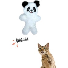 Normadia Sesli Peluş Panda ve Kedi Oyuncağı, Eğlence ve Aktivite Için Harika!