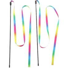 Normadia Renkli Kumaşlı Olta Kedi Oyuncağı, 40 Cm, Eğlenceli ve Çekici Tasarım