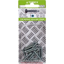 Torex Yhb Matkap Uçlu Sac Vidası 4.2X22 mm DIN7504P, 1p=19 Adet