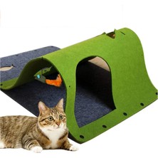 Normadia Renkli Kedi Tüneli Evi ve Yatağı, 50X70 Cm, Eğlenceli ve Rahat Tasarım