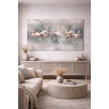 Artease Dekoratif Zarif Flamingolar Kanvas Tablo