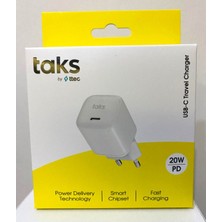 5TP01B TAKS TP01 20W PD USB-C SEYAHAT HIZLI Şarj aleti beyaz