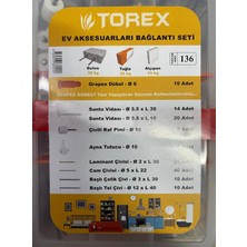 Torex Ev Aksesuarları Bağlantı Seti, 1P=136 Adet