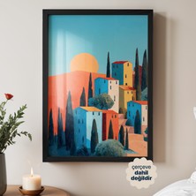 Persona Istanbul Artificial Collection Akdeniz Rüyası - Renkli Evler Posteri (Çerçevesiz)