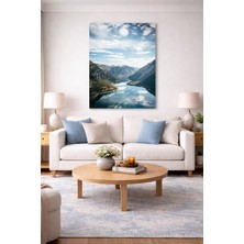 Artease Doğa Manzarası Dağ ve Göl Kanvas Tablo