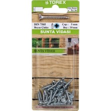 Torex Sunta Vidası 5X30 Mm, Dın 7505, 1p=13 Adet