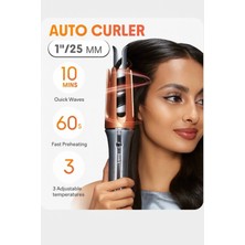 Özbience Otomatik Saç Maşası 25MM, 3 Isı Ayarı ve Hızlı Dalga Teknolojisi