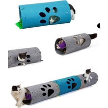 Normadia Renkli 3'lü Kedi Tüneli, Eklenebilir, Eğlenceli ve Fonksiyonel Evcil Hayvan Oyuncağı