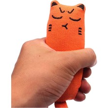 Normadia Turuncu Renk Çıngıraklı Otlu Kedi Oyuncağı, Eğlenceli ve Güzel Tasarım