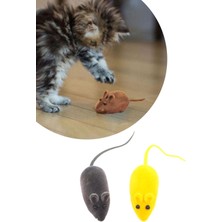 Normadia Iki Parça Sevimli Elastik Kedi Fare Yakalama Interaktif Sesli Oyuncak