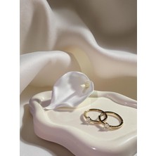 Ezgiarslanatalier Çelik Kalpli Taşlı Kalp Küpe