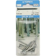 Torex Çelik Çivi 4X50 mm Galvaniz, 1p=6 Adet