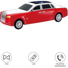 Başkenttekno Bluetooth Hoparlör Rolls-Royce Görünümlü Araba LED Ekranlı 15W Tws Fm USB Speaker D82