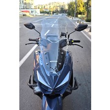 Motocam Küba Newcity 125 Ön Cam 2023-2025 Model 65CM Şeffaf Renkli 4mm Orta Boylu