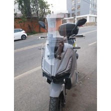 Motocam Motolüx Wow 150  Ön Cam 2023-2025 Model 75CM Şeffaf Renkli 4mm Uzun