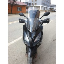 Motocam Kymco Xciting 500 R Ön Cam 2010-2011 Model 72CM Şeffaf Renkli 4mm Uzun