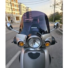 Motocam Aprilia Scarabeo 200 Ön Cam 45CM 2002-2007 Model Siyah Renkli 4mm