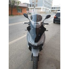 Motocam Motolüx Wow 150  Ön Cam 2023-2025 Model 78CM Şeffaf Renkli 4mm Uzun