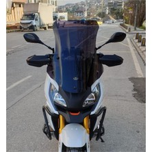 Motocam Peugeot Xp 400 Ön Cam 2023-2025 Model 61CM Siyah Renkli 4mm Orta Boylu