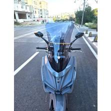 Motocam Sym Jet 14 Evo 200 Plus Ön Cam 2023-2025 Model 58CM Füme Renkli 4mm