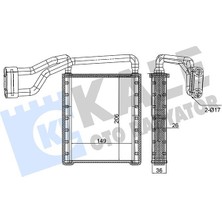 Kalorıfer Radyatoru Transıt 5363 2014-2017 Custom 5362 2014-2017 Arka BK2118B539CA 1791695
