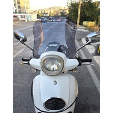 Motocam Aprilia Scarabeo 200 Ie Ön Cam 35CM 2008-2015 Model Füme Renkli 4mm