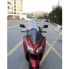 Motocam Honda Forza 300 Ön Cam 2014-2017 Elcikli 78CM Şeffaf Renkli 4mm Uzun