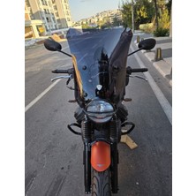 Motocam Moto Guzzi V7 Stone Ön Cam 2021-2023 Model 52CM Siyah Renkli 4mm Aparatsız