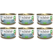 Schesir Ton ve Barlam Balıklı Jöleli Tamamlayıcı Kedi Konservesi 70 Gr. x 6 Adet