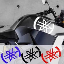 Yamaha Logo Sticker Stiker Seti 2 Adet Reflektif Xmax-Nmax Mavi Renk