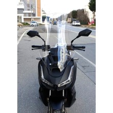 Motocam Salcano Wind 150 Ön Cam 2023-2025 Model 75CM Şeffaf Renkli 4mm