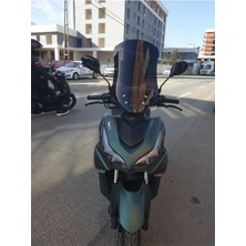 Motocam Küba Arome 125 Ön Cam 2023-2025 Model 54CM Siyah Renkli