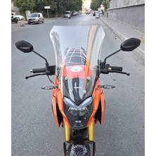 Motocam Arora Ars 200 Ön Cam 2022-2025 Model 46CM Şeffaf Renkli 4mm