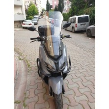 Motocam Küba Novax 200 Ön Cam 2023-2025 Model 57CM Şeffaf Renkli 4mm