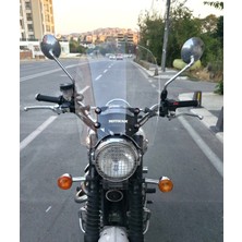 Motocam Trıumph Scrambler 900 Ön Cam 2005-2025 Model 45CM Şeffaf Renkli 4mm