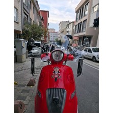 Motocam Peugeot Django Ön Cam 2017-2025 Model 39CM Şeffaf Renkli 4mm Elcikli Aparatsız