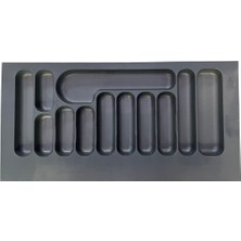 Nobel Kaşıklık Kepçelik 97X49 Cm, 12 Gözlü, Antrasit (Kesilebilir Ölçü: 89X37 Cm)